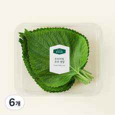 프리미엄 추부 깻잎, 30g, 6개