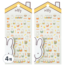 STUDIO EIGHT Miffy 裝飾貼紙, 4個, 混合色
