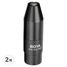보야 3.5mm TRS 미니잭 어댑터, 35C-XLR Pro, 2개
