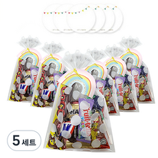 薄荷棒彩虹零食禮盒組, 6種零食+6種貼紙, 5套