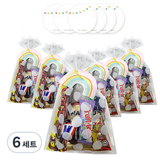 薄荷棒彩虹零食禮盒組, 6種零食+6種貼紙, 6套