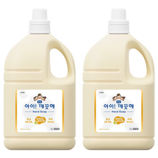 아이깨끗해 대용량 핸드솝 4.5L, 파우더향, 2개