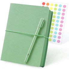 RIHOON 2022故事日記日期型6個月上半年+圓珠筆+貼紙套組, 蘋果薄荷