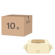 BROWN Life 嬰幼兒低敏壓紋濕紙巾 掀蓋式 10包 - 超純水濕紙巾 清潔效果佳, 100張