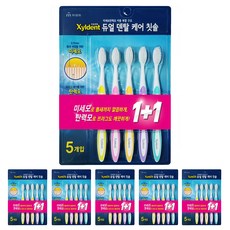 Xyldent 雙重牙齒護理細毛牙刷, 5支, 6組
