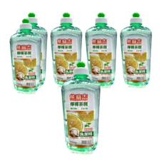 熊麻吉 檸檬茶樹洗潔精1L 洗碗精/洗碗液/清潔劑 輕鬆去除油膩 溫和不傷手 讓碗盤潔淨如新, 1kg, 6瓶