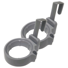 GOODAY 簡便放置門掛吹風機掛勾, 灰色, 2個