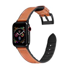 JCPAL Apple Watch Gentry Classic 皮革錶帶, 咖啡棕(JCP3948), 1個