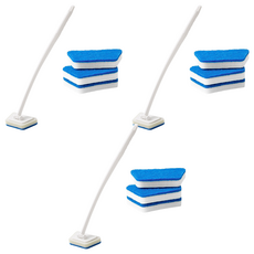 DAILYSHARE 多用途海綿長柄清潔拖把 + 專用海綿3入組, 3套