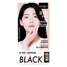 다나한 모 칼라크림 한방 염색약, N1 흑색, 1개