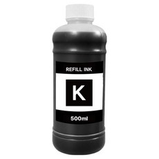풀컬러즈 캐논 / HP / 삼성 / 엡슨 / LG / 브라더 호환리필잉크 500ml, 검정, 1개