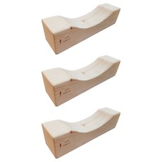친환경편백아트 프리미엄 편백 통원목 사각목침 중, 혼합색상, 3개