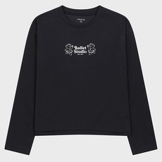 폴햄키즈 여아용 폴키베어 플레이티드져지 그래픽 긴팔티