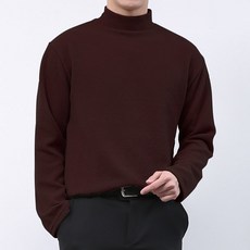 DANGOON 男款素色半高領寬鬆針織衫