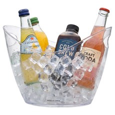 KooCATCH 紅酒冰桶 冰鎮器 冷卻 透明, 1個, 4L