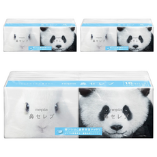nepia 王子 鼻貴族袖珍包面紙, 三重成分配方, 高吸水性, 強韌密實, 療癒包裝設計, 3袋, 16包