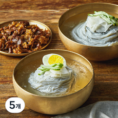 맛있는녀석들 석쇠구이 고기물냉면 밀키트 (냉동), 1.07kg, 5개