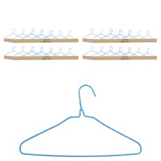 YOYOKI 樂活家加粗浸塑衣架 43cm, 顏色隨機, 40個