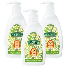 plagentra Baby Plus洗髮沐浴露, 400ml, 3個