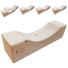 친환경편백아트 프리미엄 편백 통원목 사각목침 중, 혼합색상, 6개