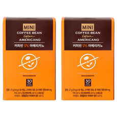 커피빈 캡틴 아메리카노 원두커피믹스, 0.9g, 30개입, 2개