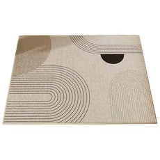 Mega 高級感侘寂風入戶玄關地墊, 深咖曲線, 1個