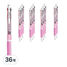 JAVAPEN Jet3Ball 原子筆 0.7mm, 粉紅色, 36個