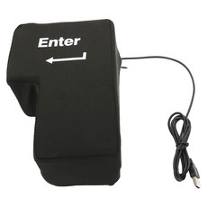 超大Enter鍵 午睡抱枕 柔軟海綿材質 黑色