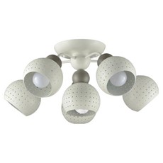 Honey Comb 情境光影半吸頂五燈 ca4203-5+1c, 簡約時尚, 營造浪漫情調, 白色