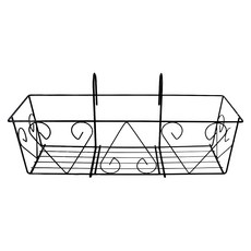 翠筠 烤漆陽台吊架/花架/花槽架, 黑色, 1個