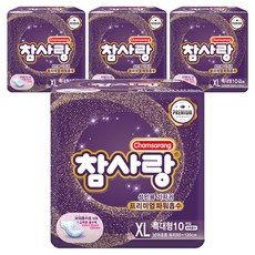 참사랑 남녀공용 밴드형 파워 흡수 성인용 기저귀, 특대형, 10개입, 4개