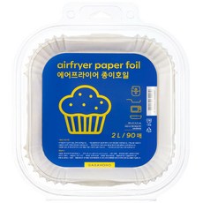 家家戶戶 氣炸鍋專用紙襯 2L, 90入, 1個, 19cm