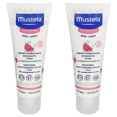mustela 慕之恬廊 舒恬良 敏弱修復面霜 40ml 嬰幼兒適用 舒緩保濕 呵護敏感肌, 2條
