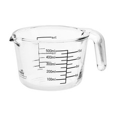Wiltshire 耐熱玻璃量杯 500ml 適用洗碗機 烤箱 耐熱300°C, 透明色, 1個