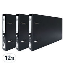 A5 2공 D링 바인더 BC9356, 흑색, 12개