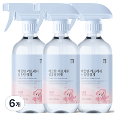 살림백서 깨끗한 리프레쉬 섬유탈취제 깔끔한향 본품, 500ml, 6개