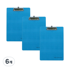 Indie A4文件板, 藍色, 6個