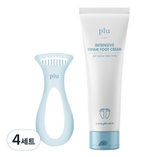 plu 完美足部去角質板+修護足霜 100g, 4套
