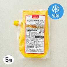 삼양사 서브큐 단호박 크림 스프베이스 (냉동), 1kg, 5개