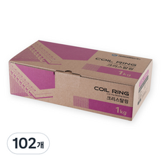 카피어랜드 3:1 코일링 1kg 51개입, 18mm, 투명, 102개