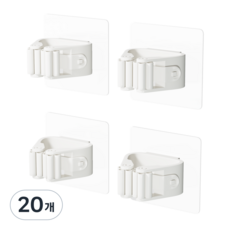 하비티 청소도구 걸이 롤러 후크, 혼합색상, 20개