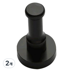 예은 알루미늄 벽걸이후크, 블랙, 2개