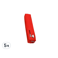 스누피 피너츠 자수필통 s 세트, 랜덤 발송, 5개