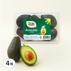 Dole 칠레산 아보카도, 4개, 1kg