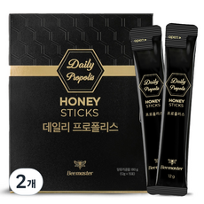Beemaster 每日蜂膠蜜條 15入, 2個, 180g