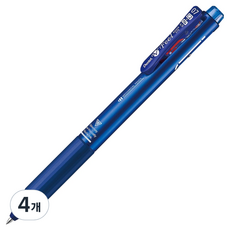 펜텔 필 다기능펜 2색 볼펜 샤프 0.7mm BXWB375MC, 메탈릭블루, 4개