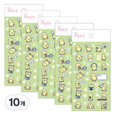 쁘띠팬시 아기병아리의 일상 스티커 PD931, 혼합색상, 10개