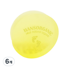 한스오가닉 릴렉싱 풋샴푸바, 100g, 6개, 1개입