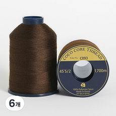 코튼빌 코아사 고급 미싱 재봉실 45수, C093, 6개