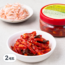 일미 흥부밥상 참새우젓 200g + 무말랭이무침 180g 세트 C, 380g, 2세트